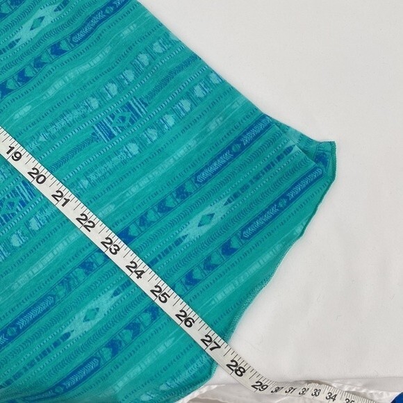 Maurices Womens Printed Stretch Scoop Neck Sleeveless Tank Top Green Size 3 - Picture 8 of 8